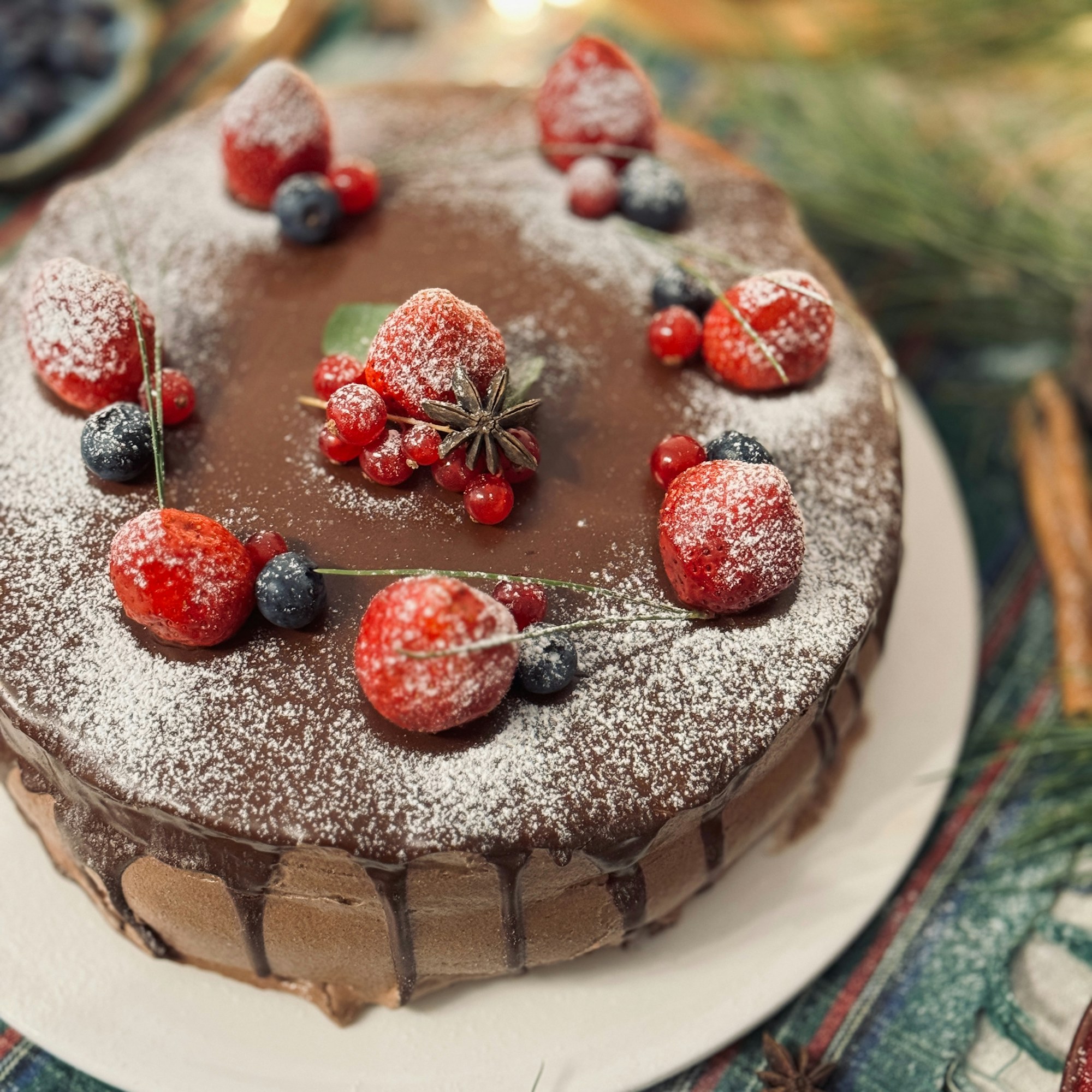 Chocolate fudge celebration cake