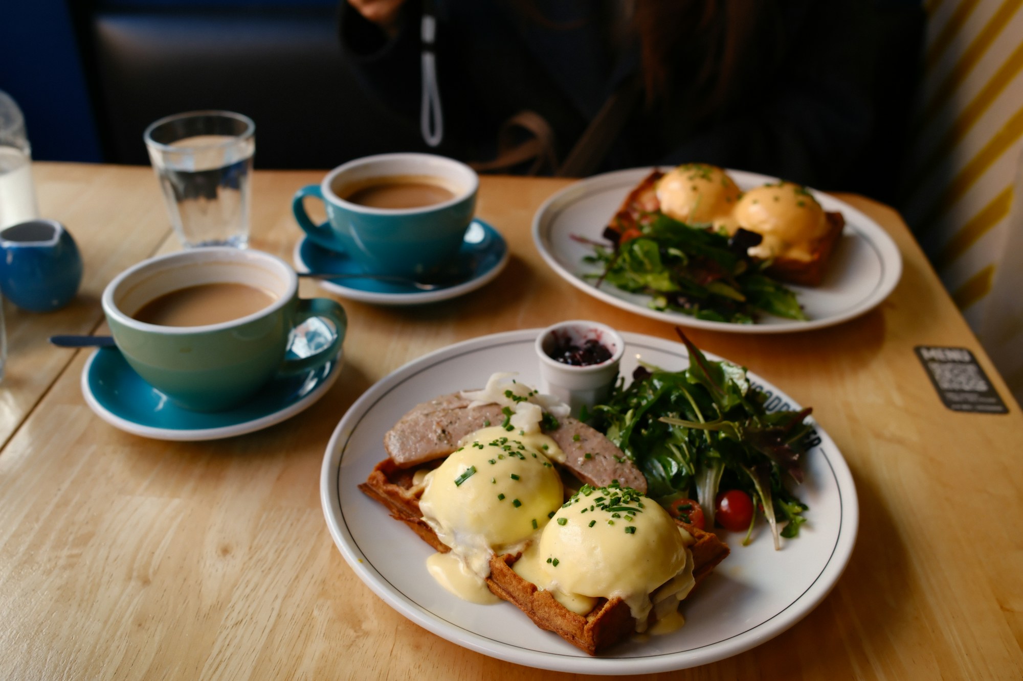 Poached eggs for brunch